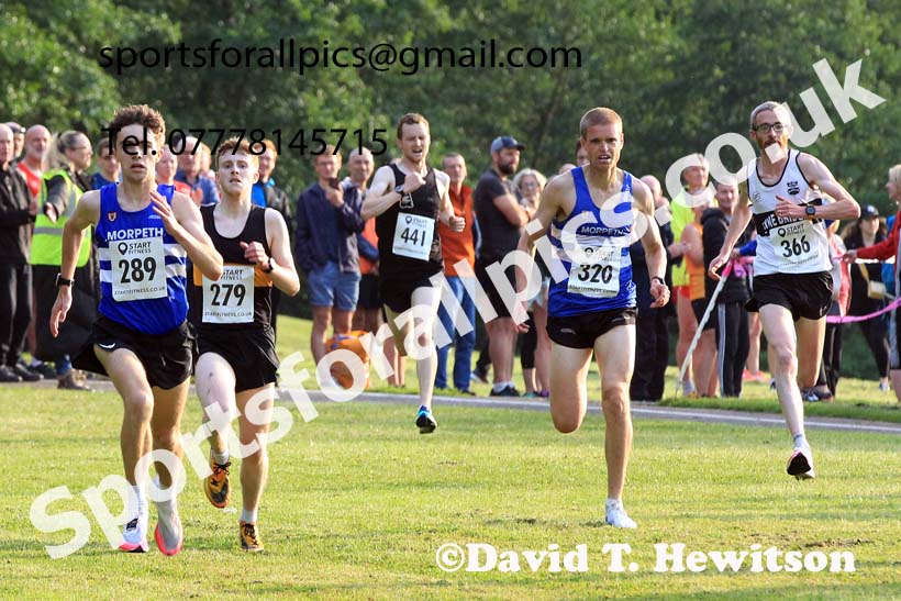 Snior mens 2023 Sunderland 5k Road Race, July 20th.  Photo: David T. Hewitson/Sports for All Pics